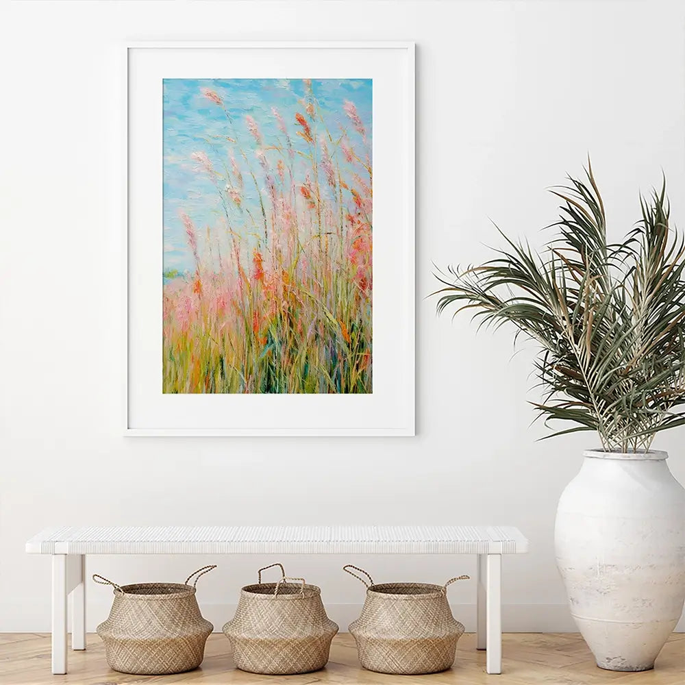Rough Painted Grass Framed Art Print Rough Painted Grass Framed Art Print wall art product Treechild
