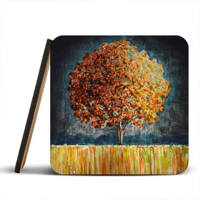 Rounded Orange Tree Coaster Set Rounded Orange Tree Coaster Set wall art product Art Print Shop