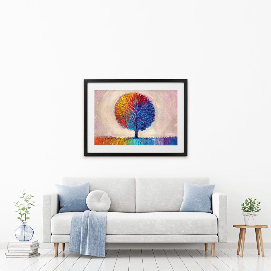 Rounded Tree Of Life Framed Art Print wall art product S-BELOV / Shutterstock