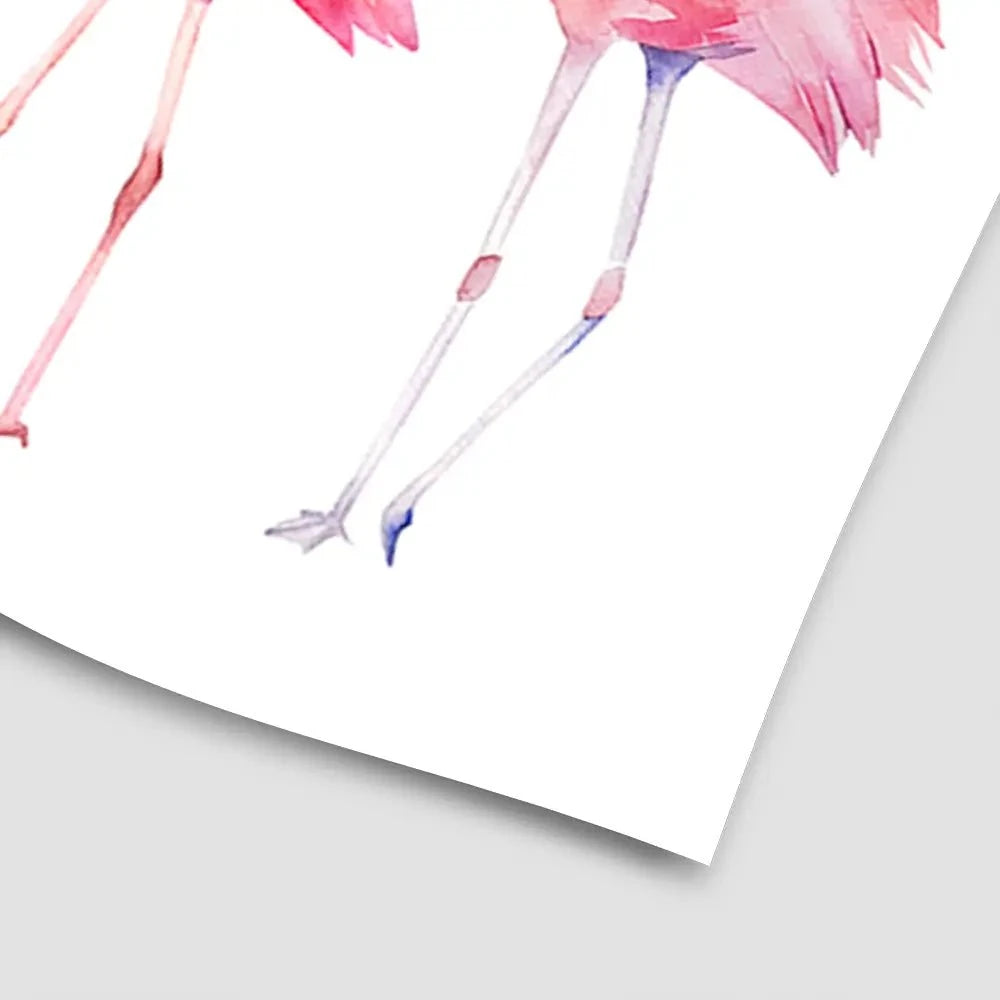 Row Of Flamingos Art Print Row Of Flamingos Art Print wall art product Naticka / Shutterstock