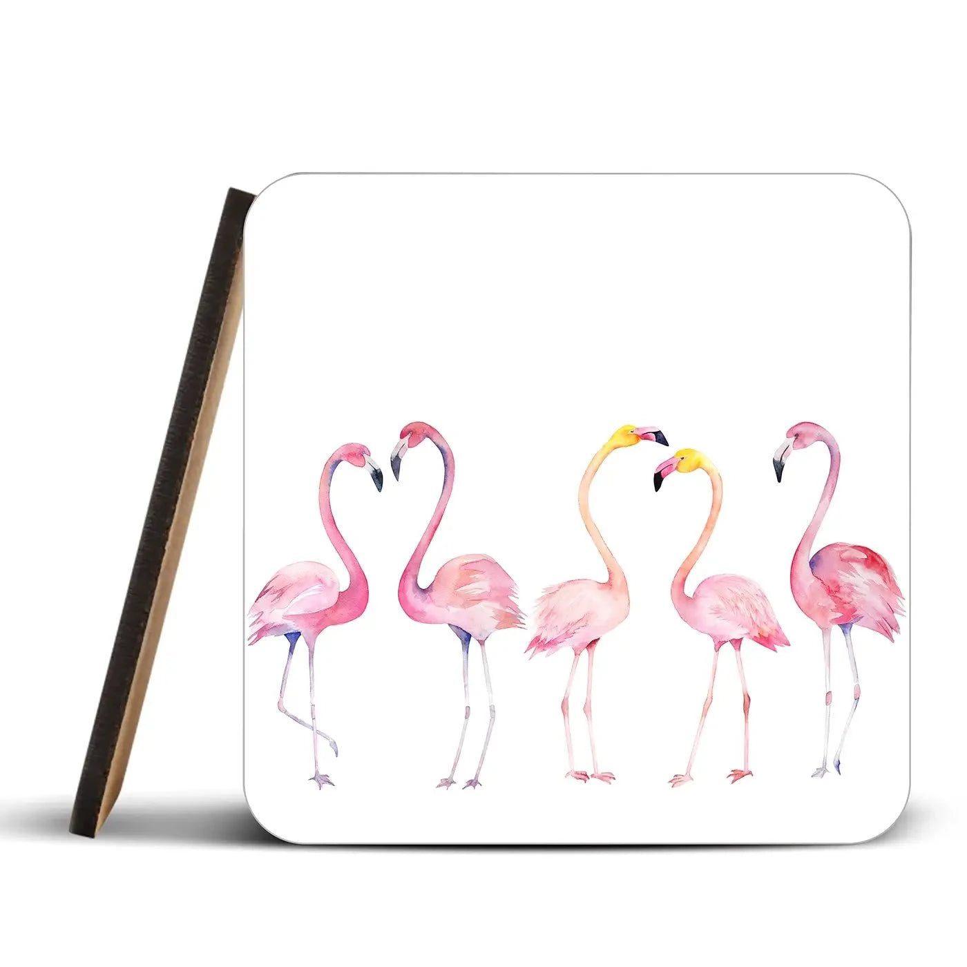 Row Of Flamingos Coaster Set Row Of Flamingos Coaster Set wall art product Naticka / Shutterstock