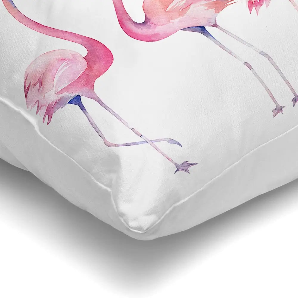 Row Of Flamingos Cushion Row Of Flamingos Cushion wall art product Art Print Shop