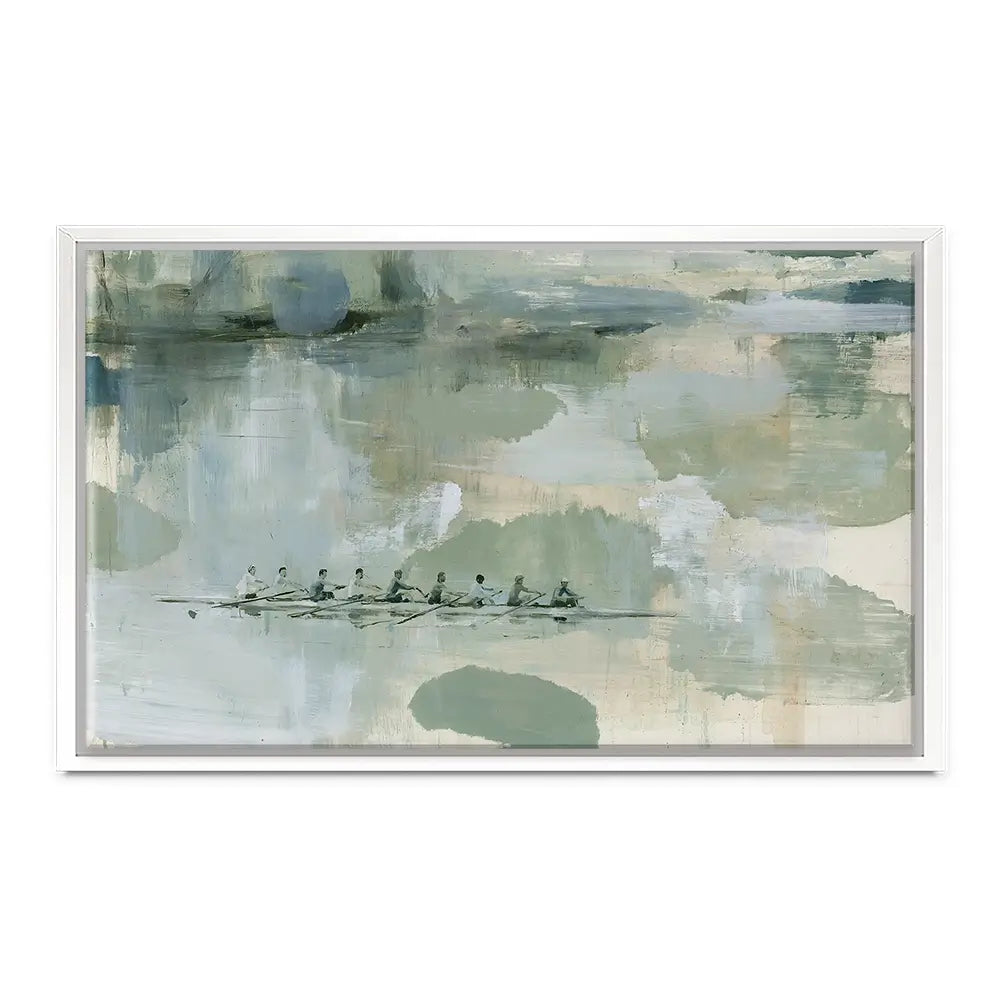 Rowing Eight On The River Canvas Print Rowing Eight On The River Canvas Print wall art product Chromatic Storm Studio