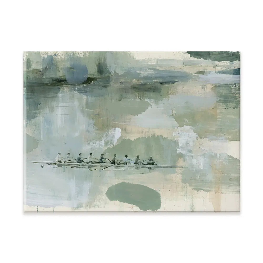 Rowing Eight On The River Canvas Print Rowing Eight On The River Canvas Print wall art product Chromatic Storm Studio