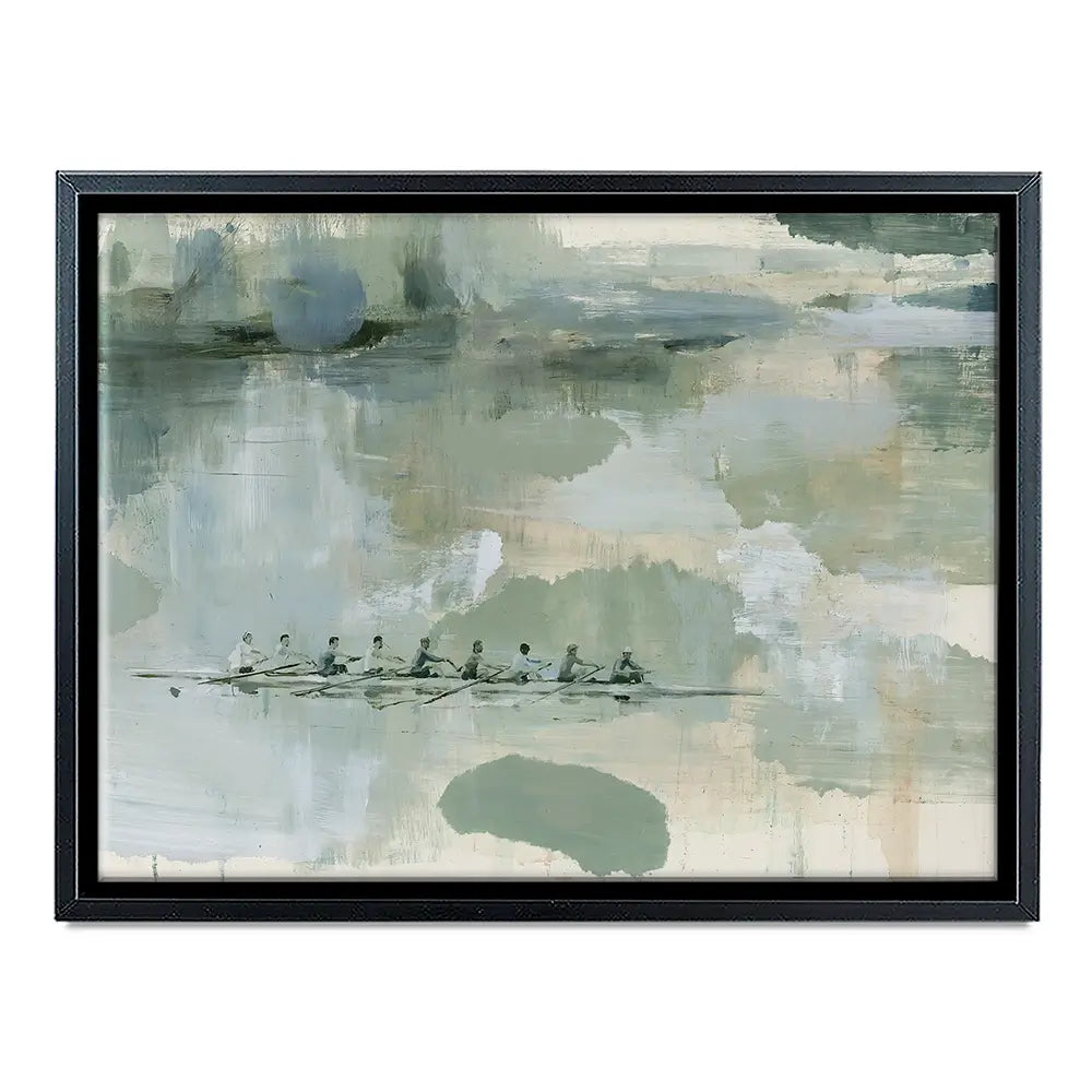 Rowing Eight On The River Canvas Print Rowing Eight On The River Canvas Print wall art product Chromatic Storm Studio