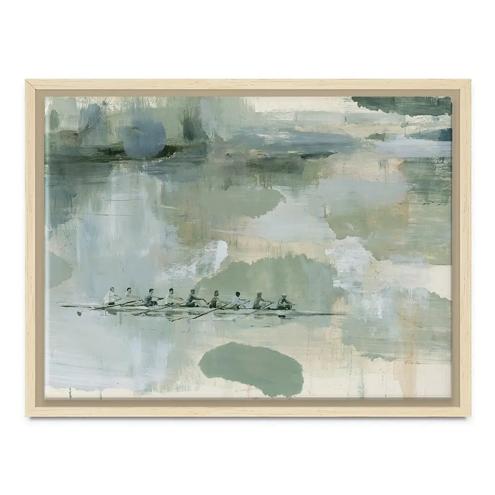Rowing Eight On The River Canvas Print Rowing Eight On The River Canvas Print wall art product Chromatic Storm Studio