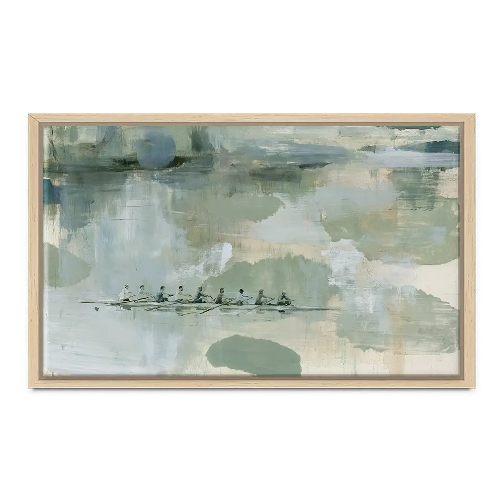Rowing Eight On The River Canvas Print Rowing Eight On The River Canvas Print wall art product Chromatic Storm Studio