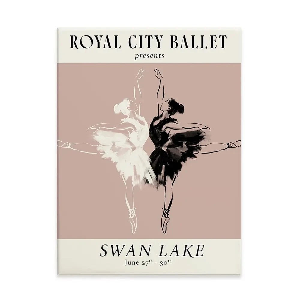 Royal Ballet Poster Canvas Print Royal Ballet Poster Canvas Print wall art product Victoria Barnes