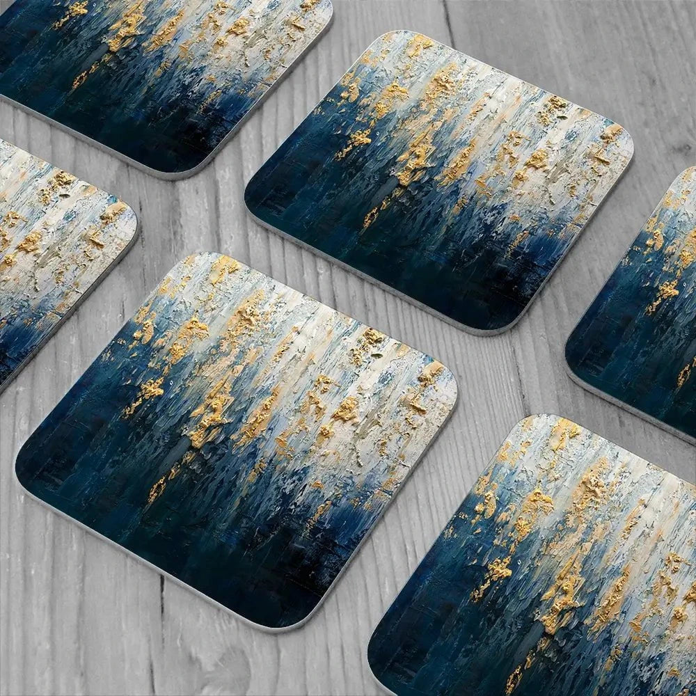 Royal Blue Coaster Set Royal Blue Coaster Set wall art product Osnat Tzadok