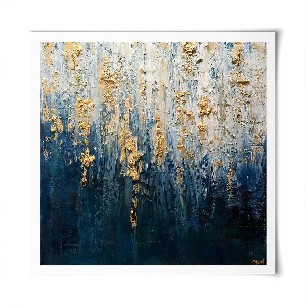 Royal Blue Square Art Print Royal Blue Square Art Print wall art product Osnat Tzadok