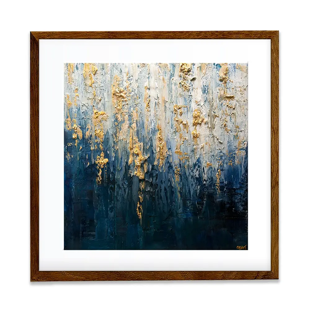 Royal Blue Square Framed Art Print Royal Blue Square Framed Art Print wall art product Osnat Tzadok