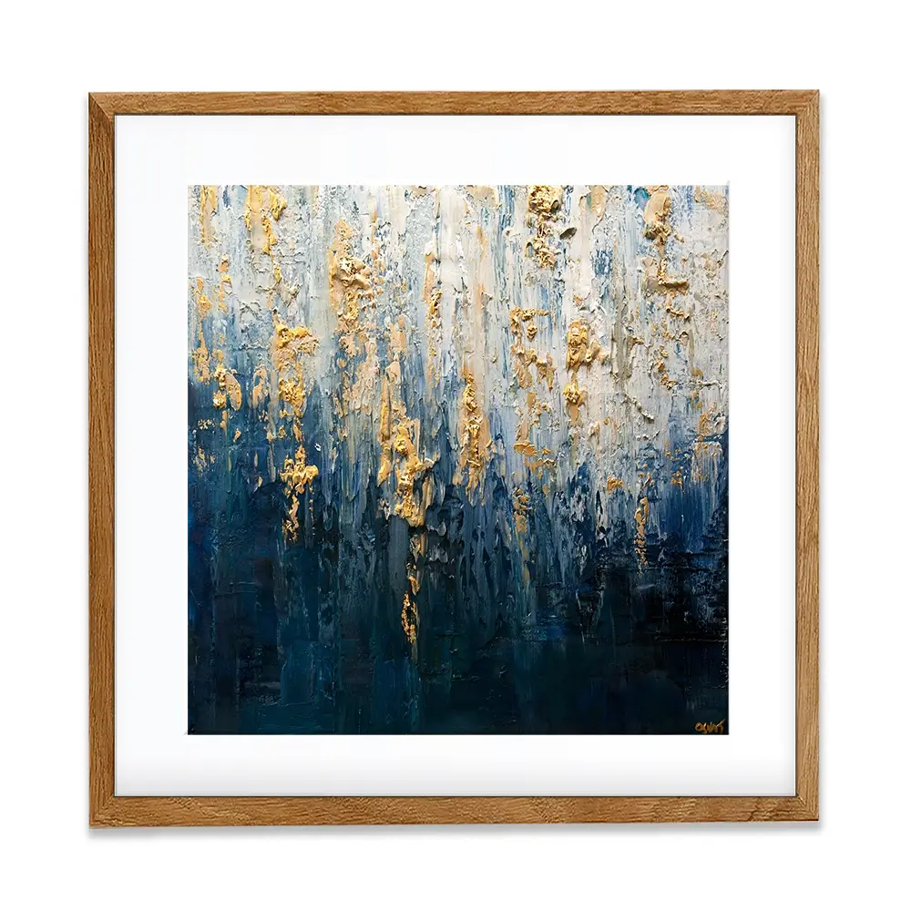 Royal Blue Square Framed Art Print Royal Blue Square Framed Art Print wall art product Osnat Tzadok