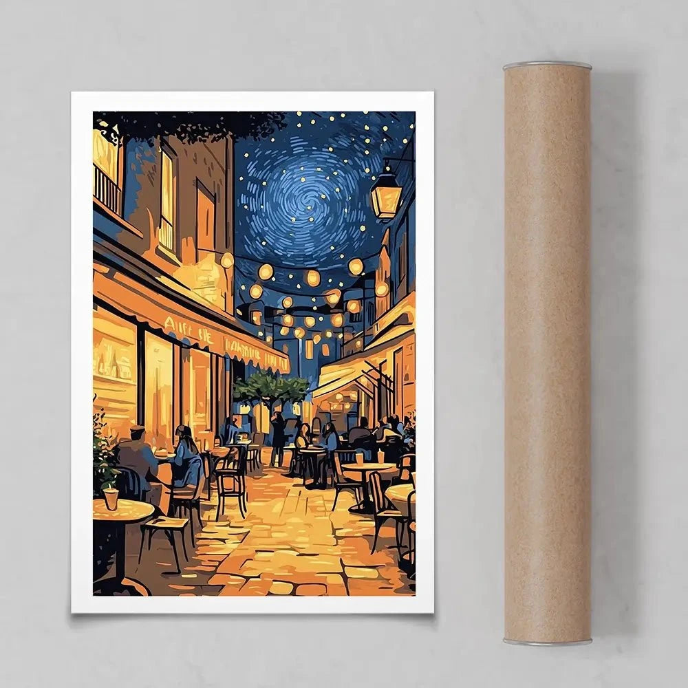 Rue Du Cafe Art Print Rue Du Cafe Art Print wall art product David Alexander Elder