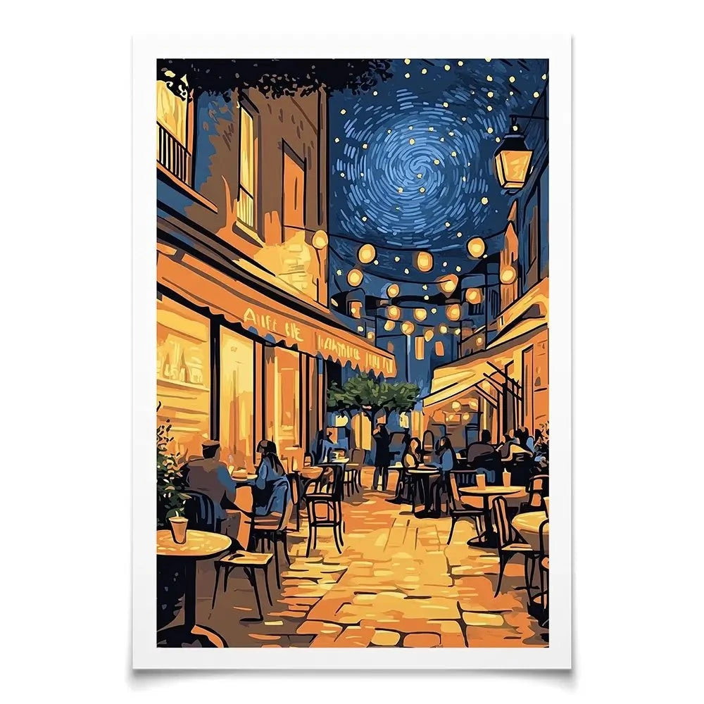 Rue Du Cafe Art Print Rue Du Cafe Art Print wall art product David Alexander Elder