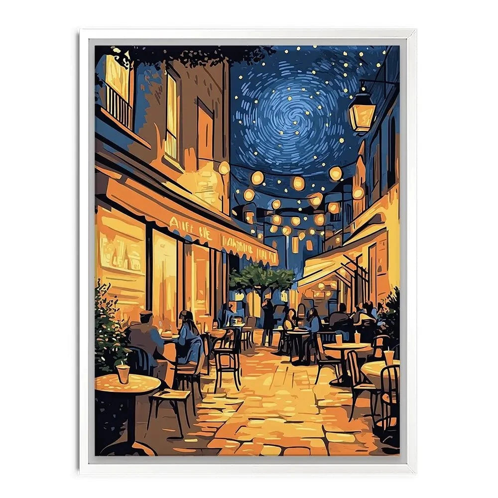 Rue Du Cafe Canvas Print Rue Du Cafe Canvas Print wall art product David Alexander Elder