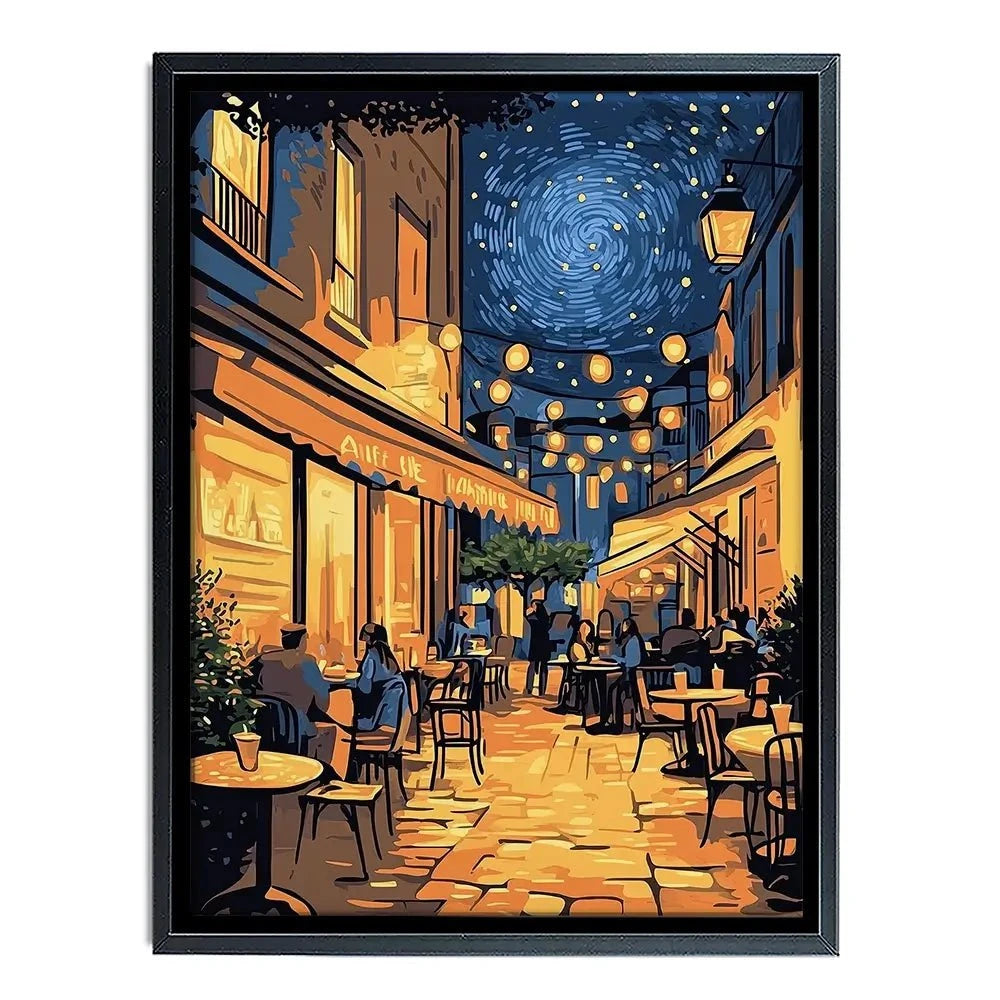 Rue Du Cafe Canvas Print Rue Du Cafe Canvas Print wall art product David Alexander Elder