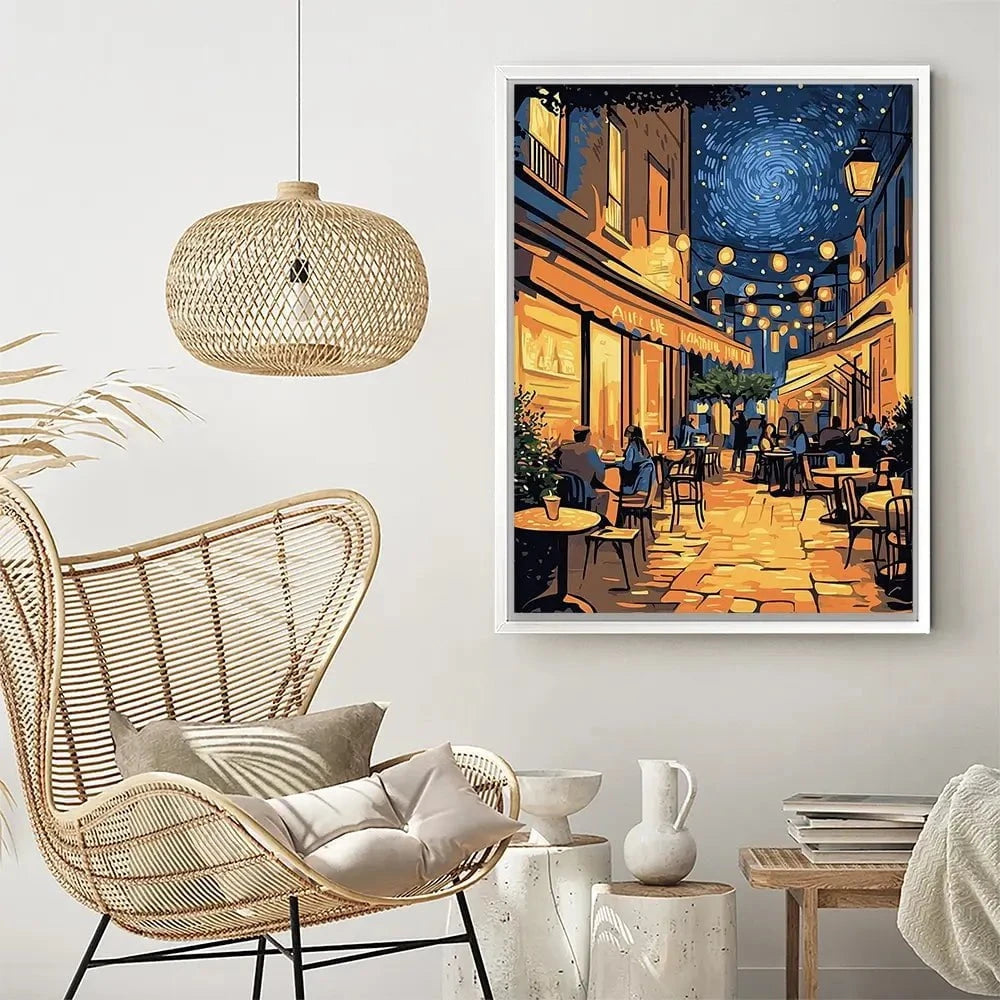 Rue Du Cafe Canvas Print Rue Du Cafe Canvas Print wall art product David Alexander Elder