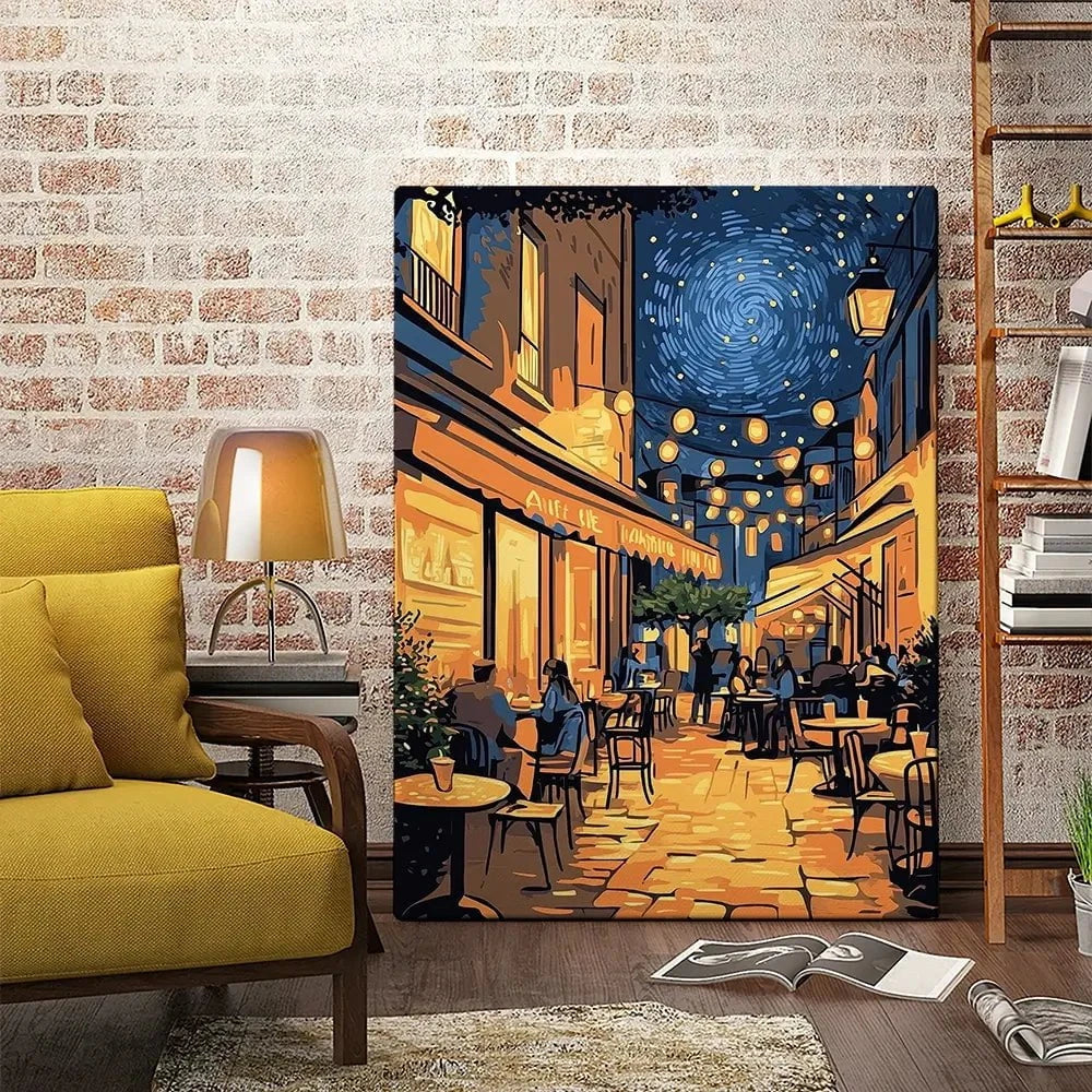 Rue Du Cafe Canvas Print Rue Du Cafe Canvas Print wall art product David Alexander Elder