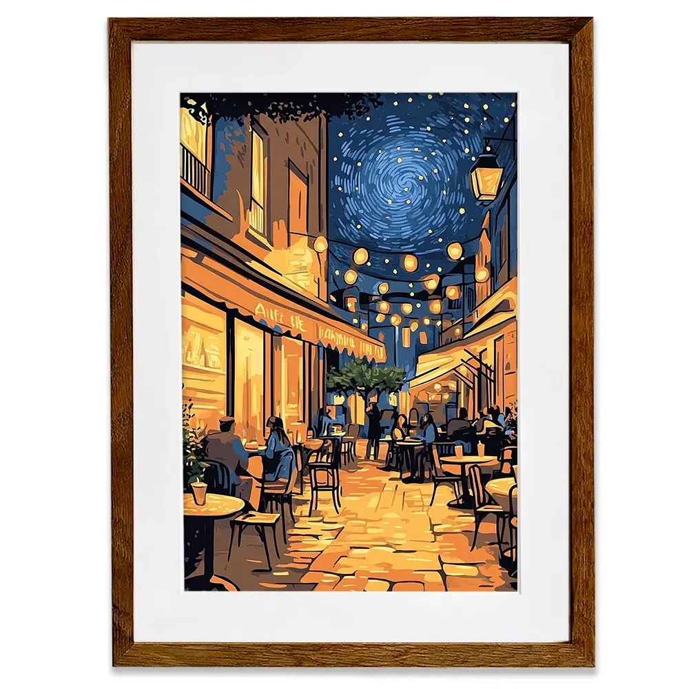Rue Du Cafe Framed Art Print Rue Du Cafe Framed Art Print wall art product David Alexander Elder