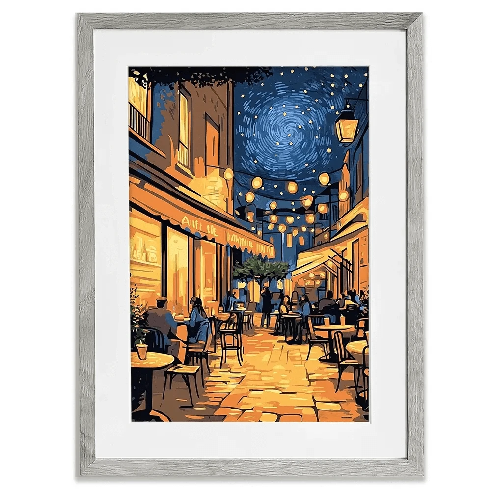Rue Du Cafe Framed Art Print Rue Du Cafe Framed Art Print wall art product David Alexander Elder