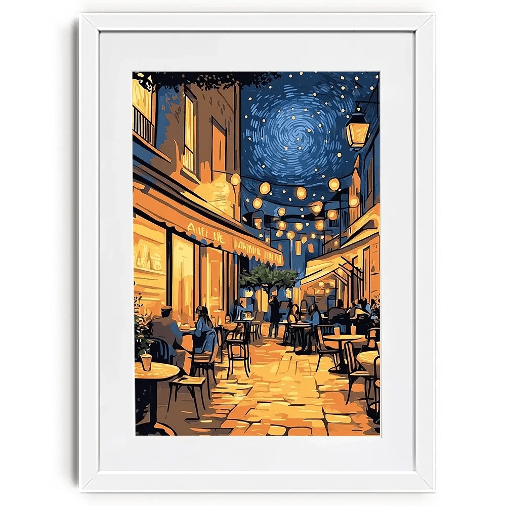 Rue Du Cafe Framed Art Print Rue Du Cafe Framed Art Print wall art product David Alexander Elder