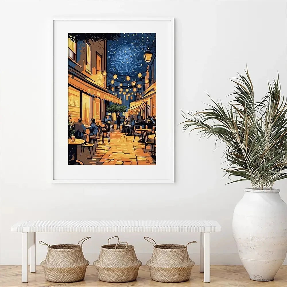 Rue Du Cafe Framed Art Print Rue Du Cafe Framed Art Print wall art product David Alexander Elder