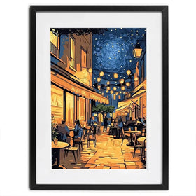 Rue Du Cafe Framed Art Print Rue Du Cafe Framed Art Print wall art product David Alexander Elder
