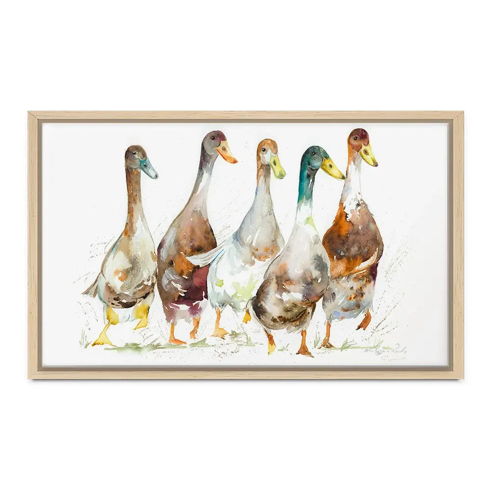 Running Club Canvas Print Running Club Canvas Print wall art product Nicola Jane Rowles