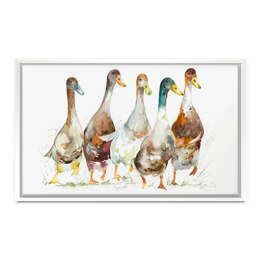 Running Club Canvas Print Running Club Canvas Print wall art product Nicola Jane Rowles