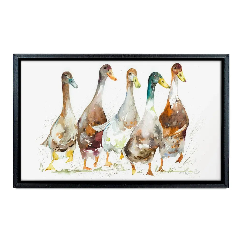 Running Club Canvas Print Running Club Canvas Print wall art product Nicola Jane Rowles