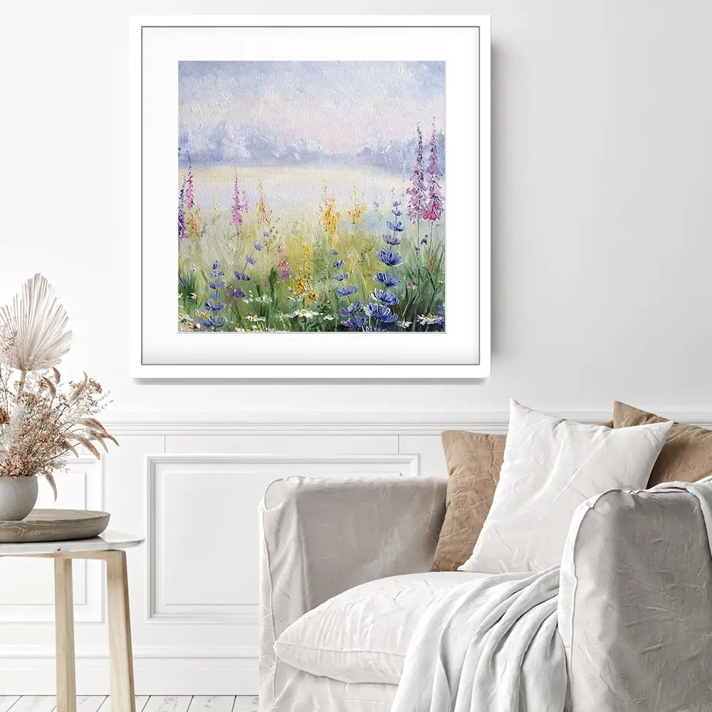 Rural Landscape Square Framed Art Print Rural Landscape Square Framed Art Print wall art product Yarikart / Shutterstock