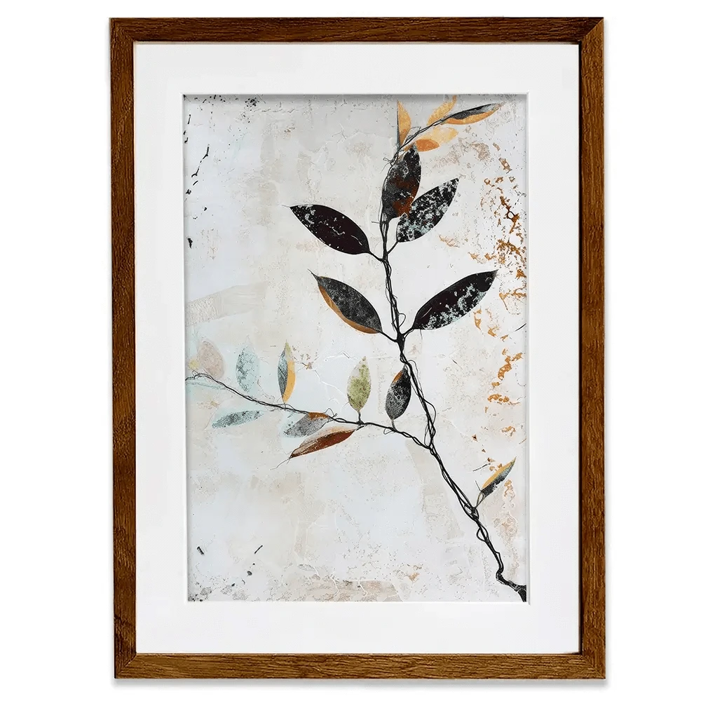 Rustic Leaves Framed Art Print Rustic Leaves Framed Art Print wall art product Treechild