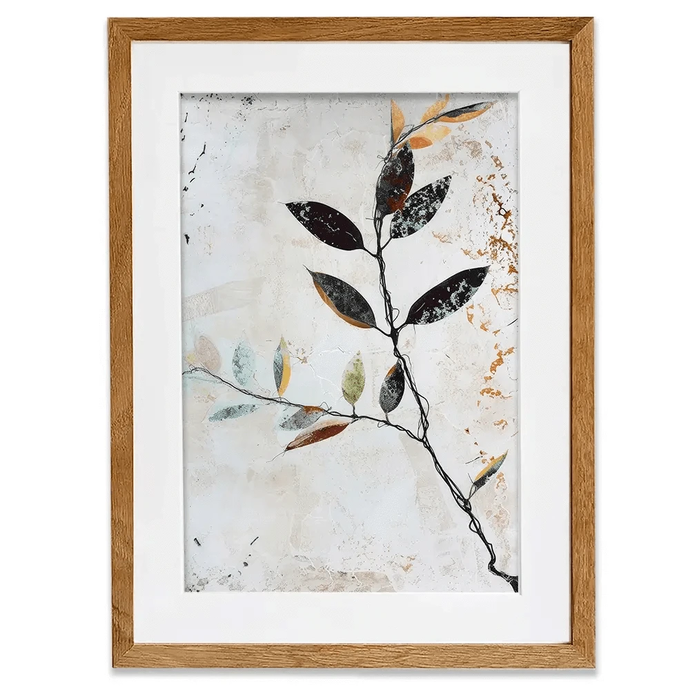 Rustic Leaves Framed Art Print Rustic Leaves Framed Art Print wall art product Treechild