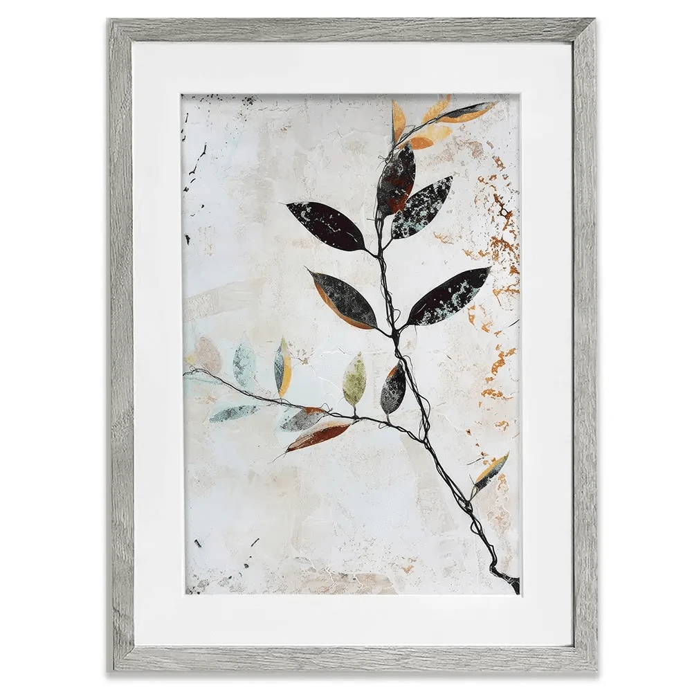 Rustic Leaves Framed Art Print Rustic Leaves Framed Art Print wall art product Treechild