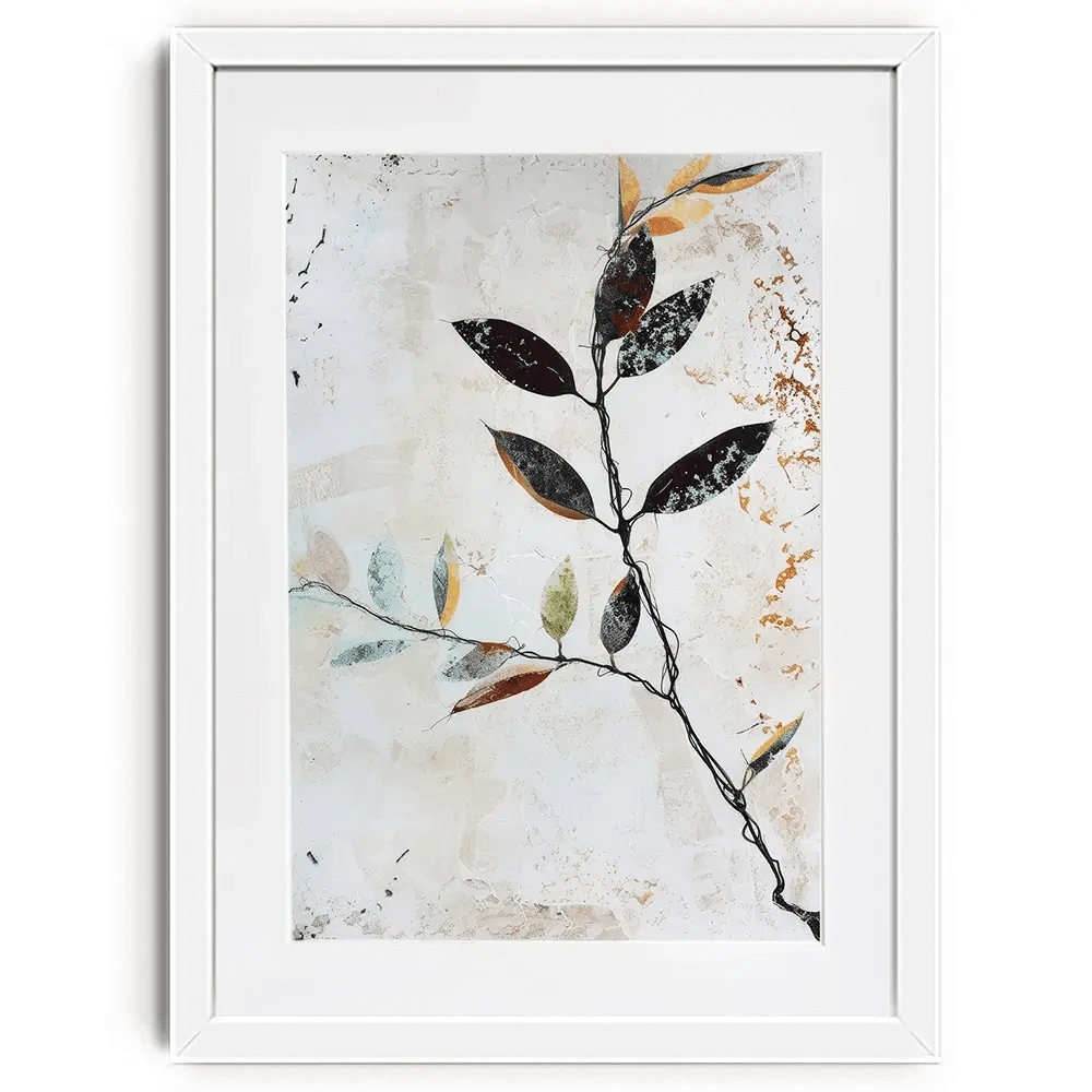 Rustic Leaves Framed Art Print Rustic Leaves Framed Art Print wall art product Treechild