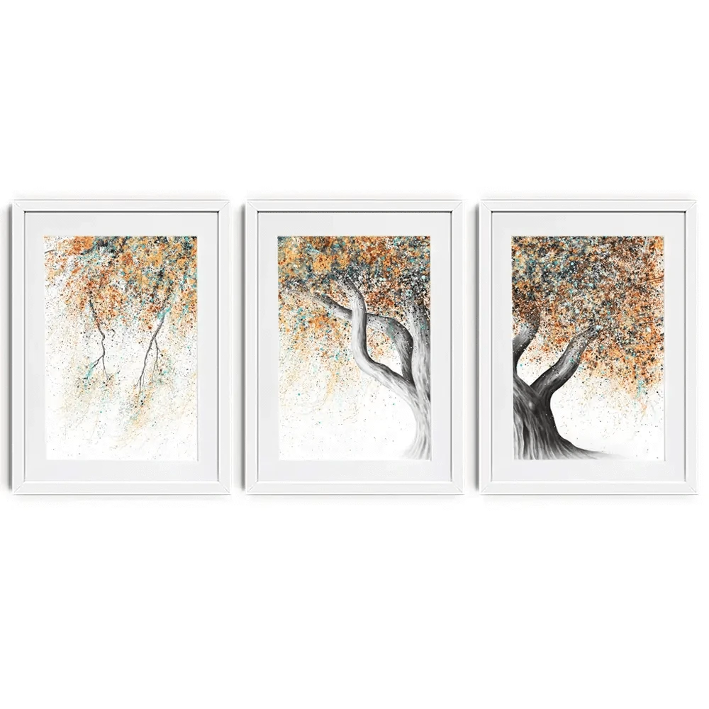 Rusty Autumn Tree Framed Art Print Trio Rusty Autumn Tree Framed Art Print Trio wall art product Ashvin Harrison