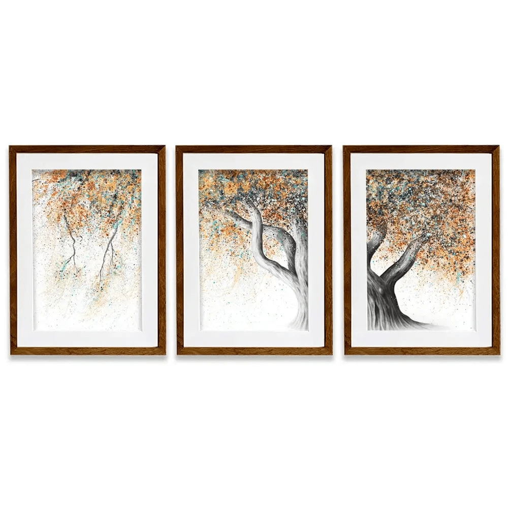 Rusty Autumn Tree Framed Art Print Trio Rusty Autumn Tree Framed Art Print Trio wall art product Ashvin Harrison