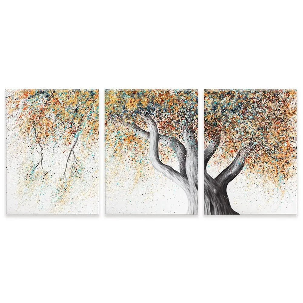 Rusty Autumn Tree Trio Canvas Print Rusty Autumn Tree Trio Canvas Print wall art product Ashvin Harrison