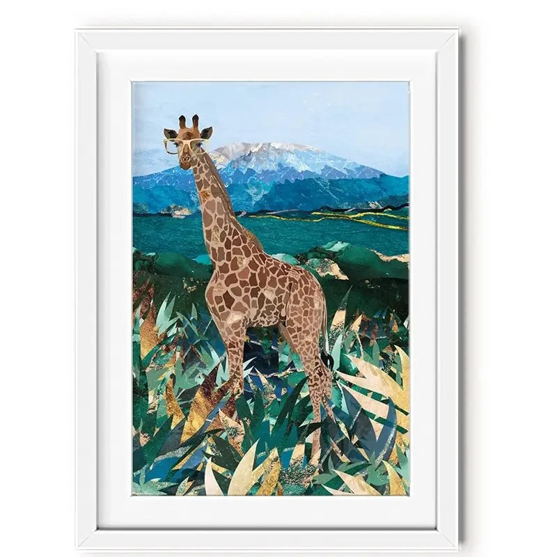 Safari Giraffe Framed Art Print Safari Giraffe Framed Art Print wall art product Sarah Manovski