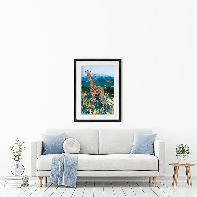 Safari Giraffe Framed Art Print Safari Giraffe Framed Art Print wall art product Sarah Manovski