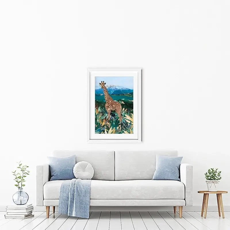 Safari Giraffe Framed Art Print Safari Giraffe Framed Art Print wall art product Sarah Manovski