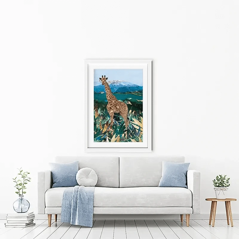 Safari Giraffe Framed Art Print Safari Giraffe Framed Art Print wall art product Sarah Manovski