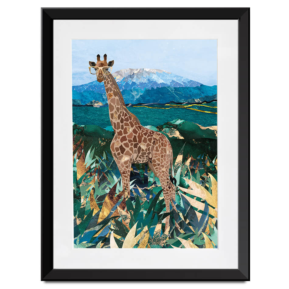 Safari Giraffe Framed Art Print Safari Giraffe Framed Art Print wall art product Sarah Manovski