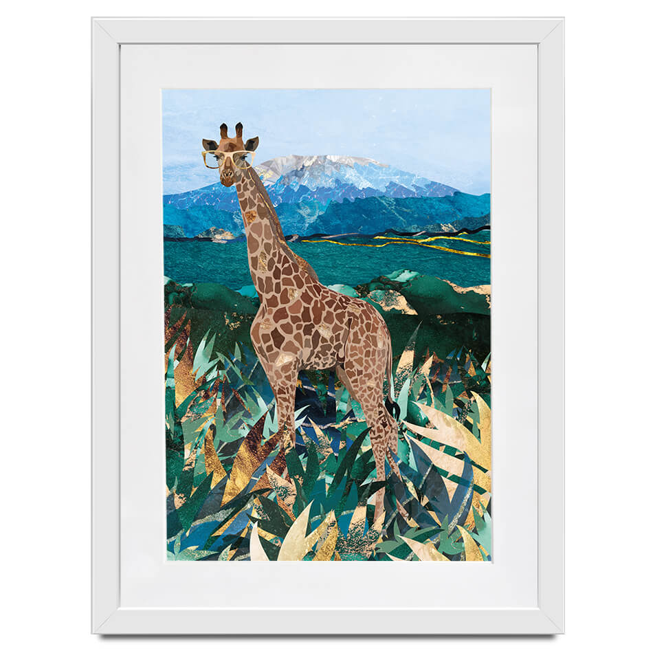 Safari Giraffe Framed Art Print Safari Giraffe Framed Art Print wall art product Sarah Manovski