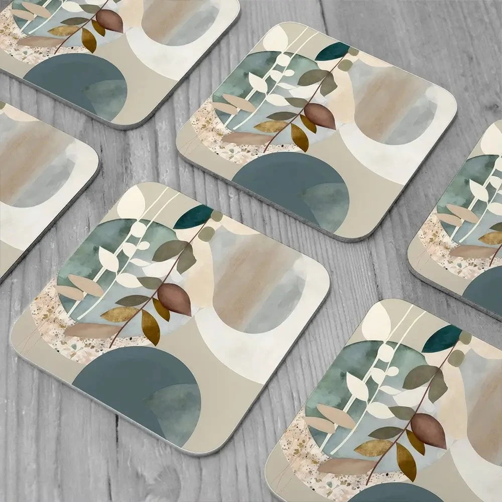 Sage Mod Mirage Coaster Set Sage Mod Mirage Coaster Set wall art product Isabella Karolewicz