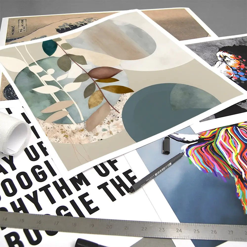 Sage Mod Mirage Square Art Print Sage Mod Mirage Square Art Print wall art product Isabella Karolewicz