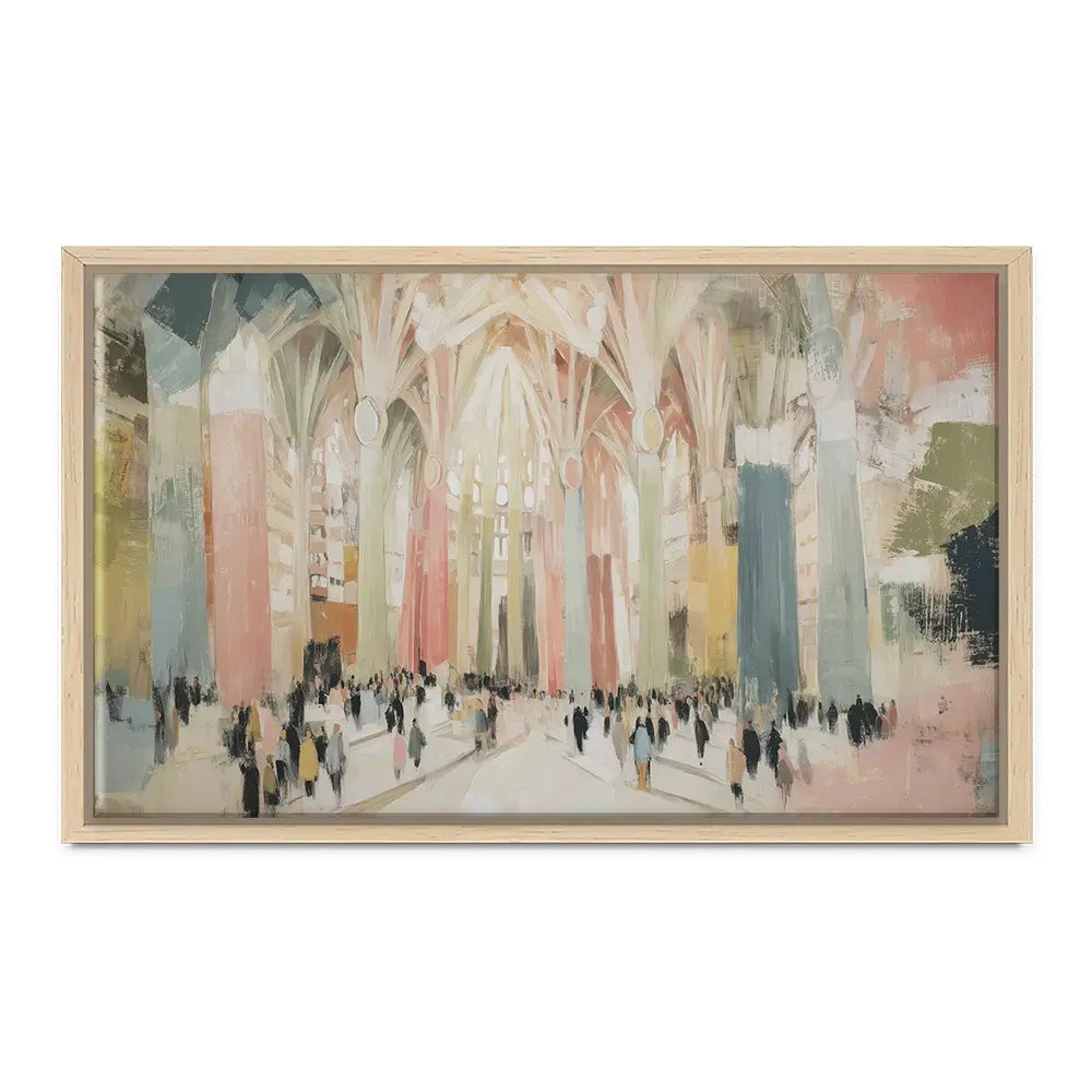 Sagrada Familia Interior Canvas Print Sagrada Familia Interior Canvas Print wall art product Chromatic Storm Studio