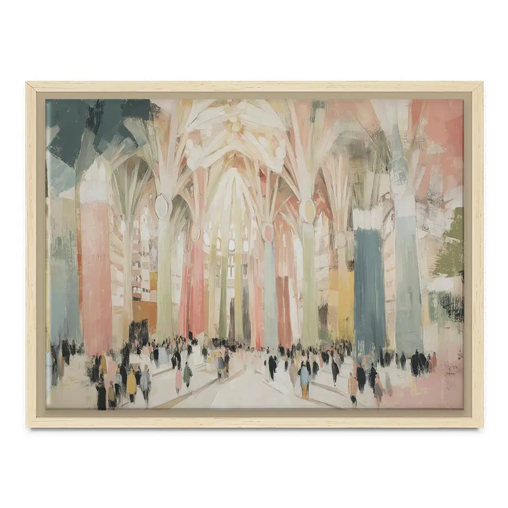 Sagrada Familia Interior Canvas Print Sagrada Familia Interior Canvas Print wall art product Chromatic Storm Studio