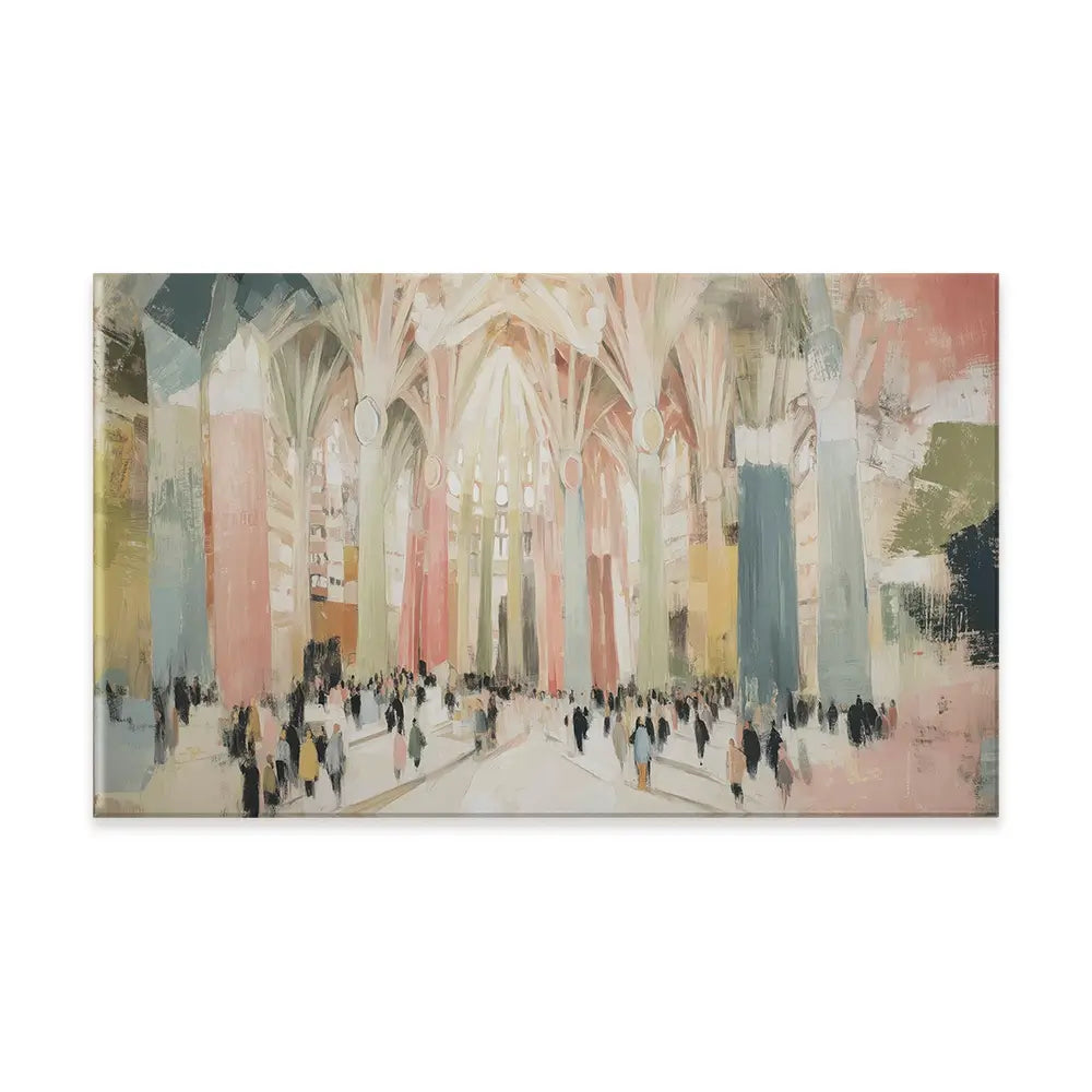 Sagrada Familia Interior Canvas Print Sagrada Familia Interior Canvas Print wall art product Chromatic Storm Studio