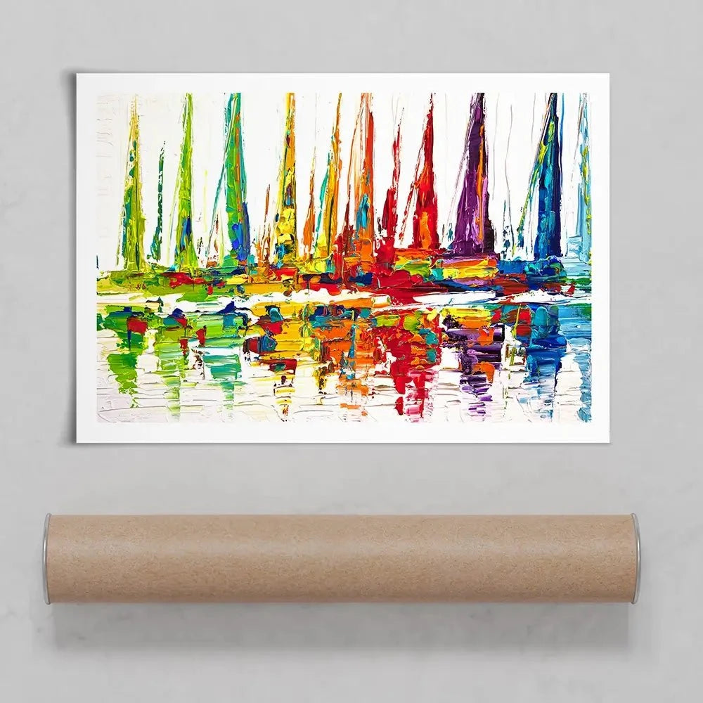 Sail With Me Art Print Sail With Me Art Print wall art product Osnat Tzadok